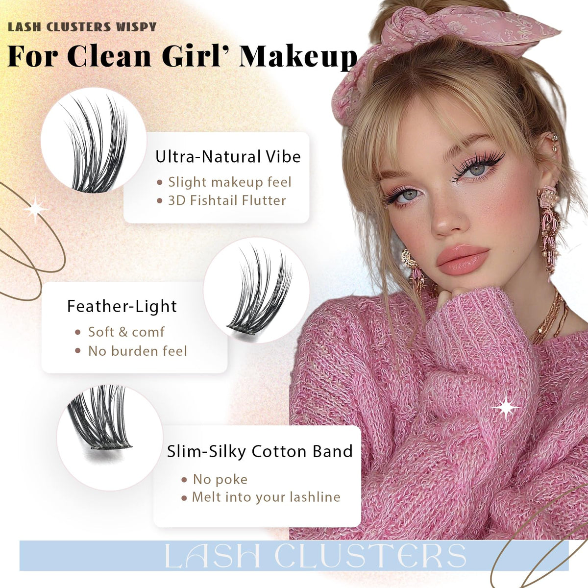FebFeb side profile on model eye showing natural lift and volume