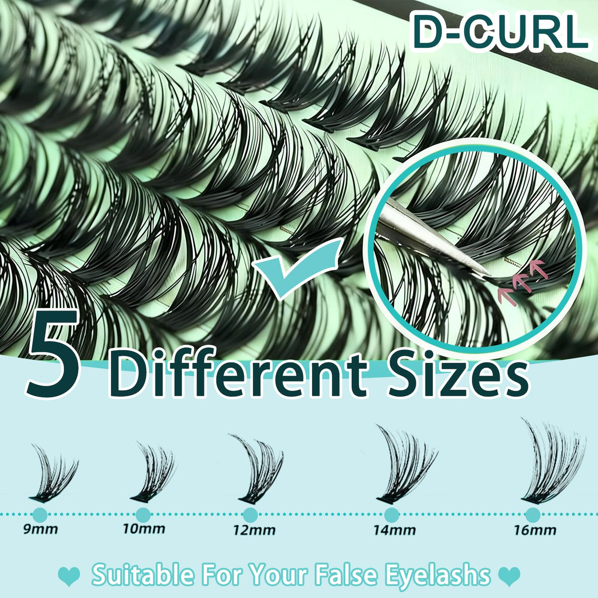 FebFeb tweezers and lash brush laid out for precise application and shaping