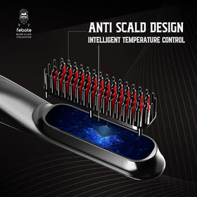 FEBOTE ergonomic handle held in hand for comfortable grooming