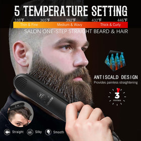 FEBOTE stainless steel mustache scissors detail for precise trimming and shaping