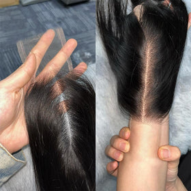 FEHOKA middle part with baby hair for realistic scalp appearance