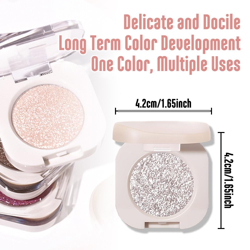 FeiCuiYun applied on an eye for evening glam showcasing reflective holographic sparkle