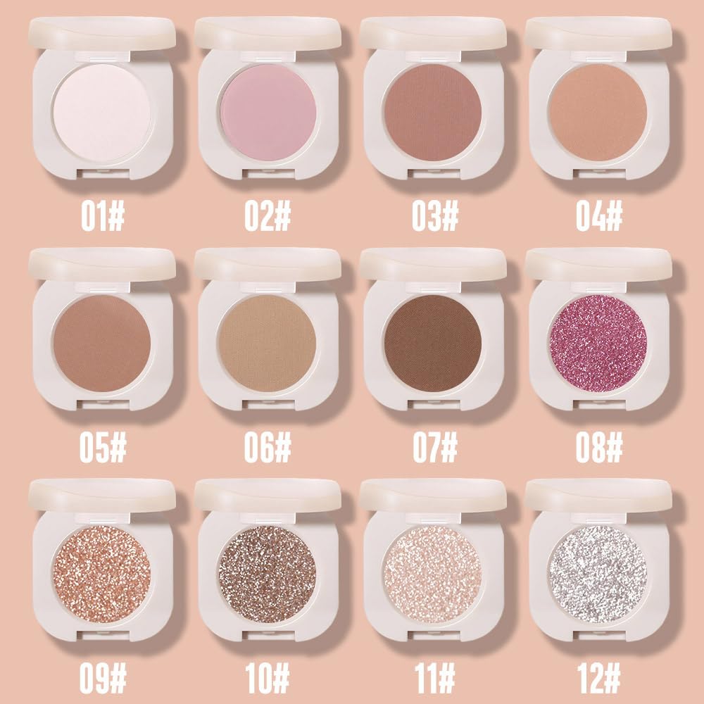 FeiCuiYun arm swatches lined up demonstrating high pigmentation and shade range
