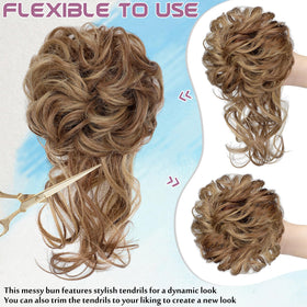 FeidyLong model wearing top bun demonstrating fast application and polished everyday look