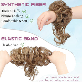 FeidyLong close-up of curly synthetic fibers highlighting soft texture and realistic appearance