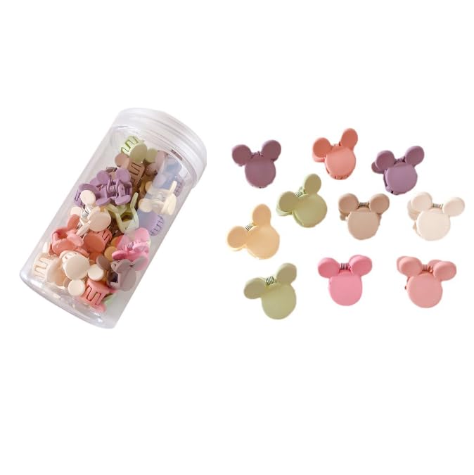 Feilguee front packaging showing 50 colorful mini clips and easy storage benefit