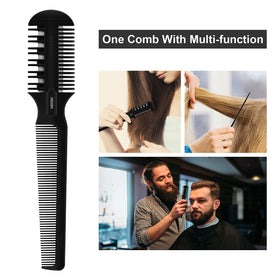FEISIER five spare blades next to comb for convenient replacements