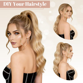 FELENDY high ponytail example showing lifted volume and instant style benefit