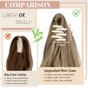 FELENDY model wearing full 16 inch extension showing accurate length and scale benefit