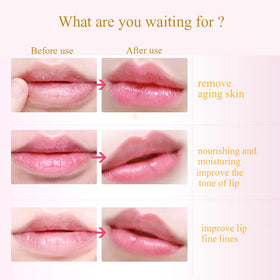 Felico lip mask shown in hand to display compact travel-friendly size