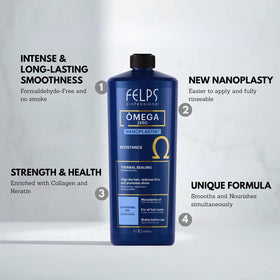 Felps Professional 500ml bottle held for scale showing value and salon-sized convenience