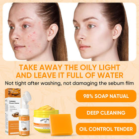 femani lifestyle image of woman washing face with foam showing refreshment benefit