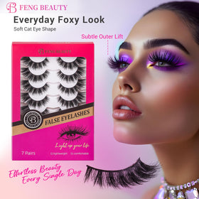 FENG BEAUTY lifestyle evening makeup showing glam impact for nightwear