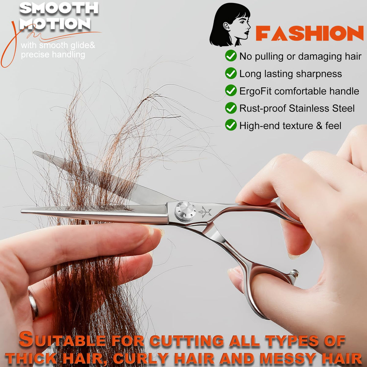 Fengliren in salon use with stylist cutting hair showing precise control benefit