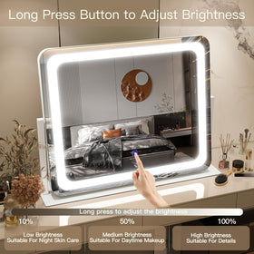 FENNIO mirror lighting three color modes demonstrated to match environments benefit accurate color