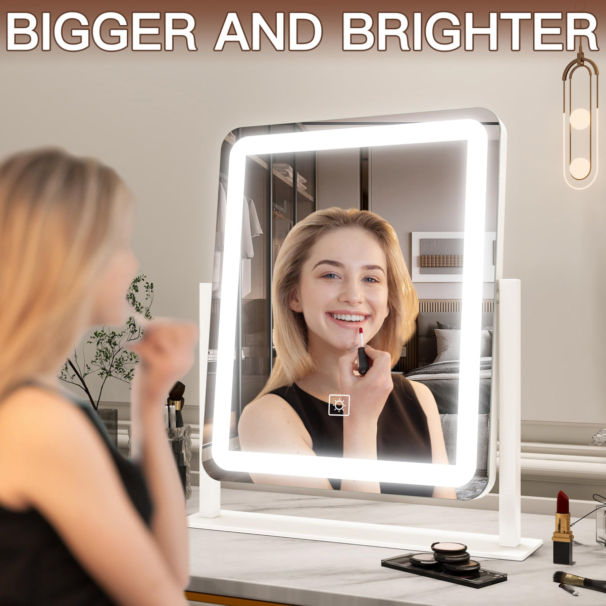 FENNIO three LED color modes comparison for adaptable makeup lighting