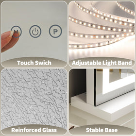 FENNIO tempered glass edge detail, shatter-resistant safety benefit