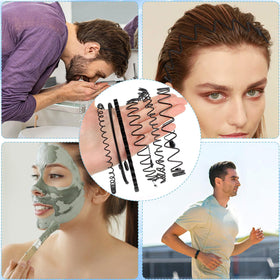 fenshine headband in use during face washing, keeping hair neatly away from skin