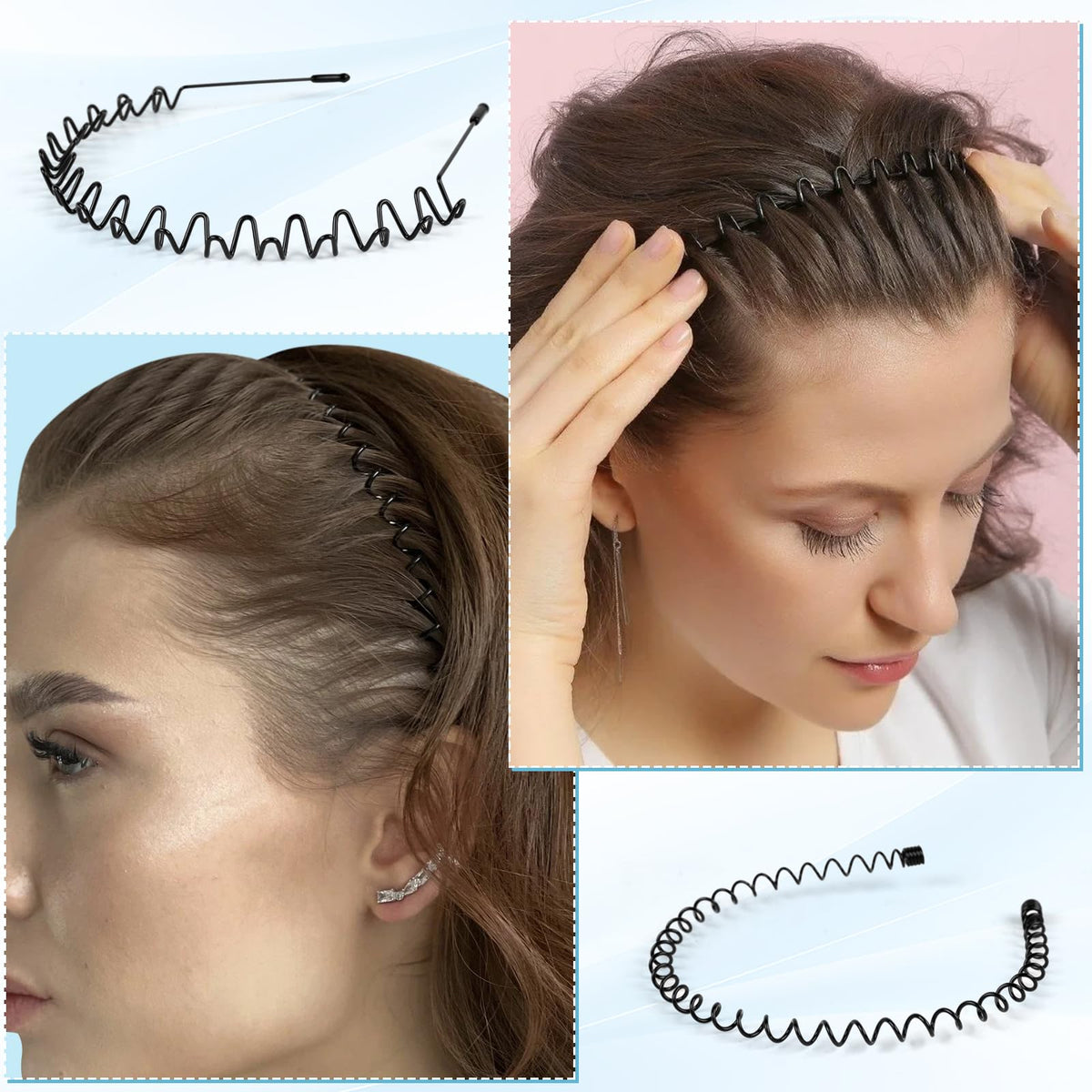 fenshine hand holding a headband to show 5.5-inch scale and portability benefit