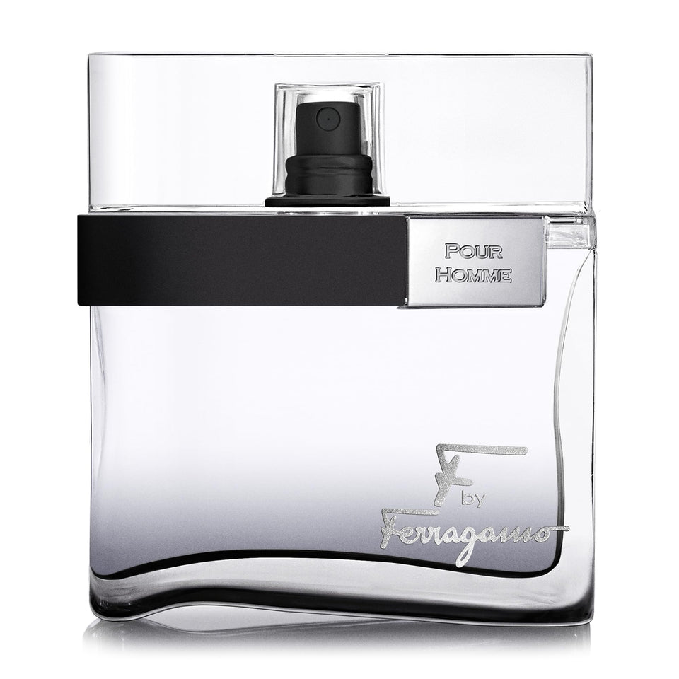 Ferragamo front bottle showing sleek design and bold fragrance presence
