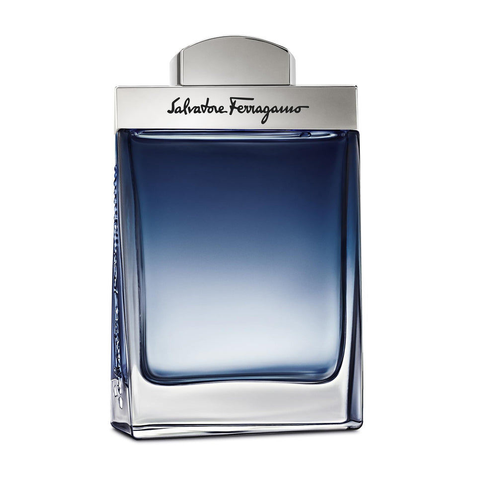 Ferragamo Subtil bottle front view showing elegant twist and refined style