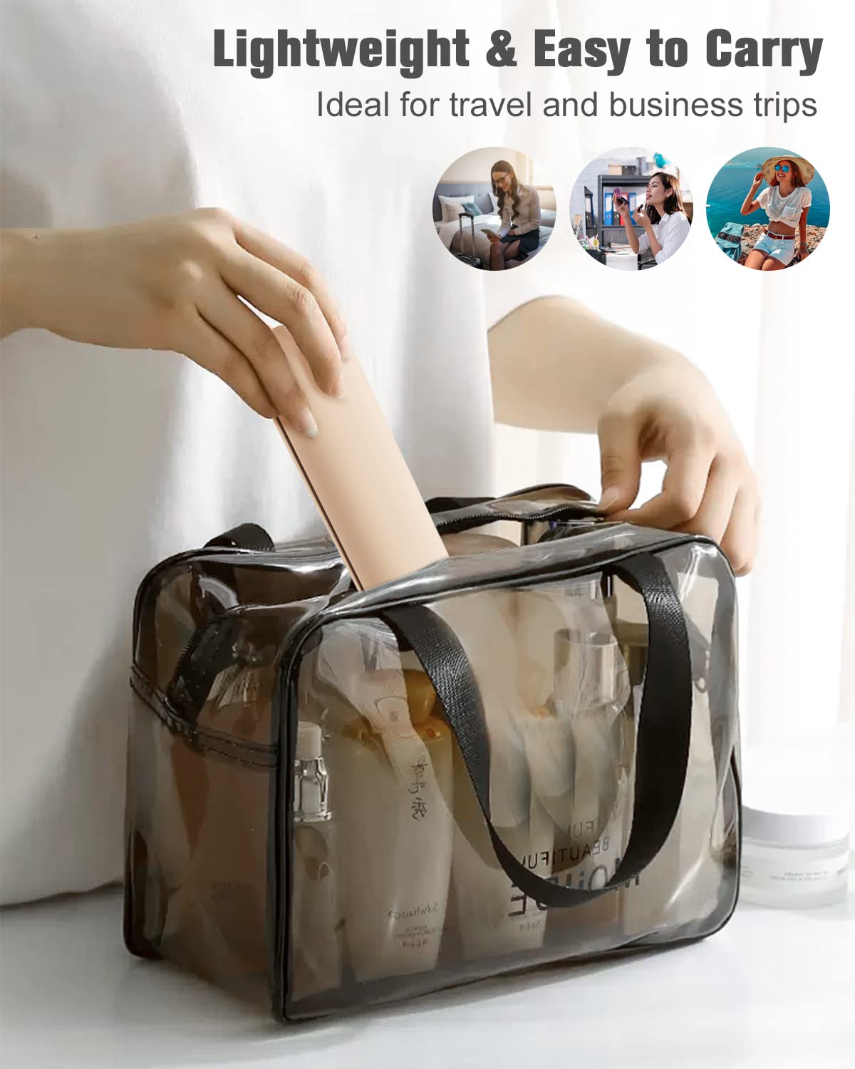 FERYES rinsing holder under water showing quick-clean convenience benefit