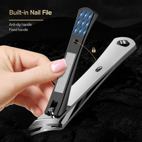 FERYES clipper in use trimming a thick toenail for safer results