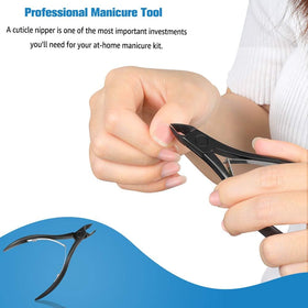 FERYES cuticle cutters trimming cuticle in use showing accurate dead-skin removal