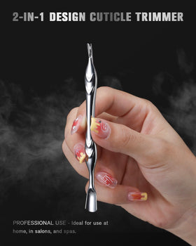 FERYES cuticle pusher inside manicure kit conveying portability and on-the-go upkeep