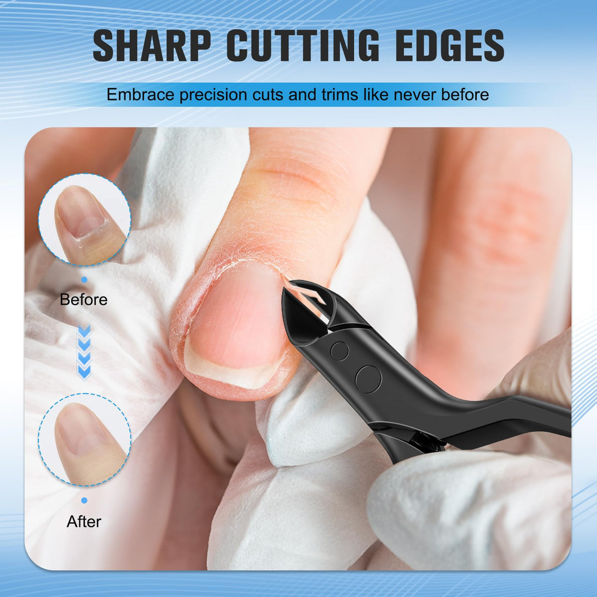 FERYES handle grip detail highlighting anti-slip coating for reduced hand fatigue