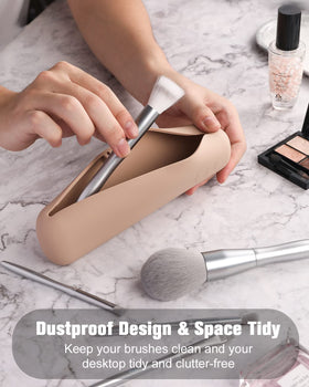 FERYES silicone texture close-up highlighting stain resistance and easy-clean benefit