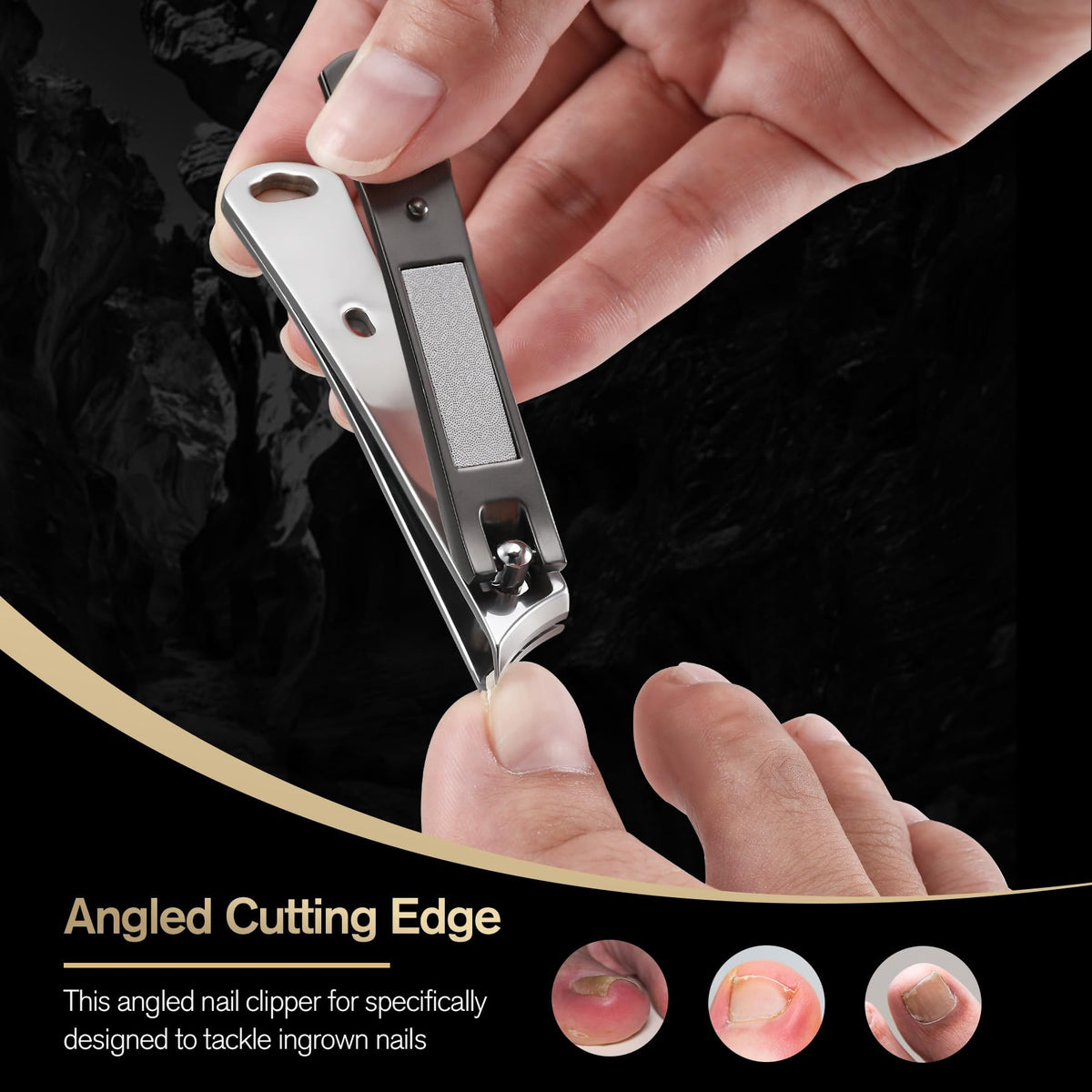 FERYES textured handle offering better grip and reduced hand strain