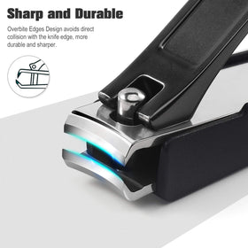 FERYES toenail clipper handle detail offering non-slip grip advantage