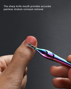 FERYES tool held in hand to show compact size and travel convenience