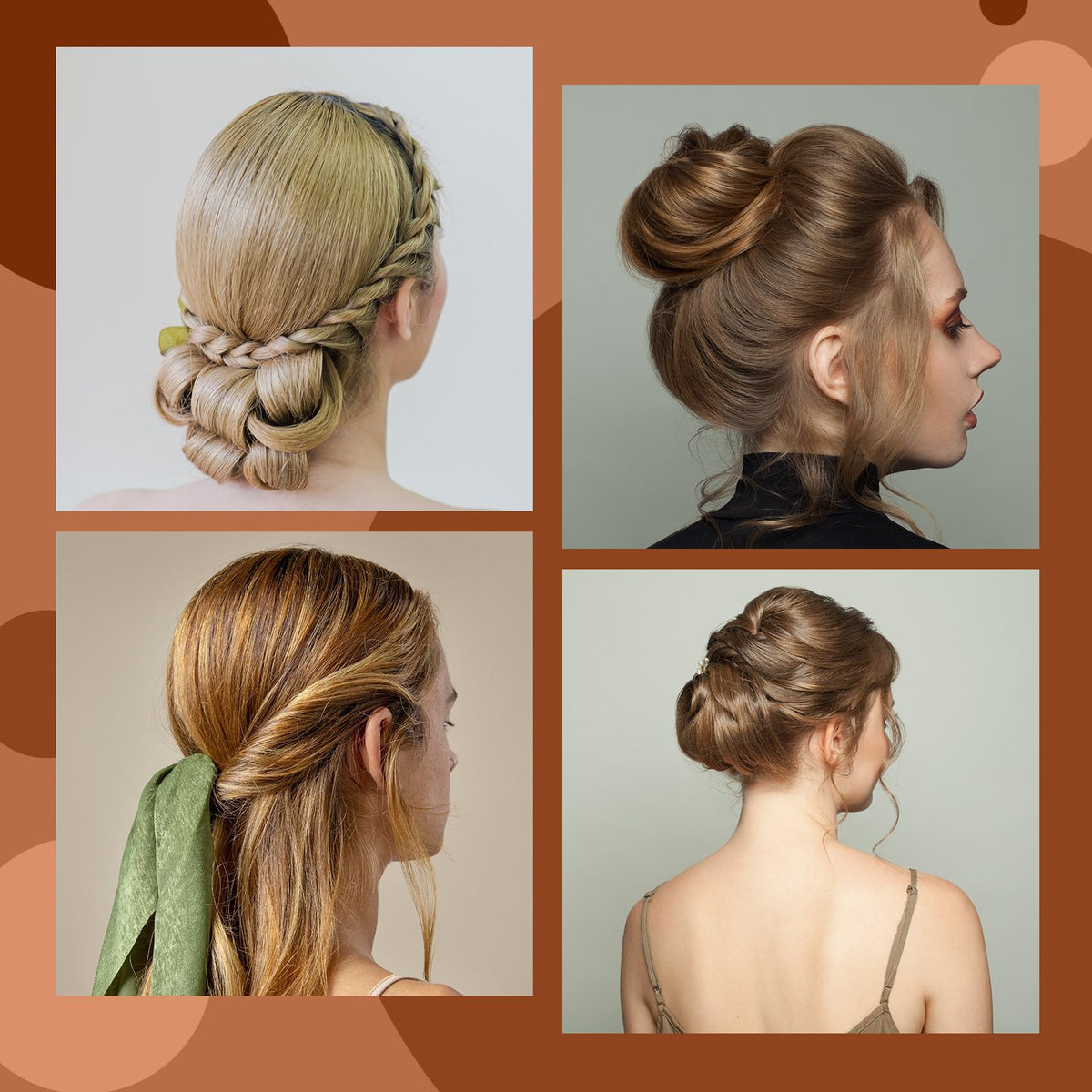 FEUNLEM styled bride wearing chignon showcasing salon finish and all-day event readiness