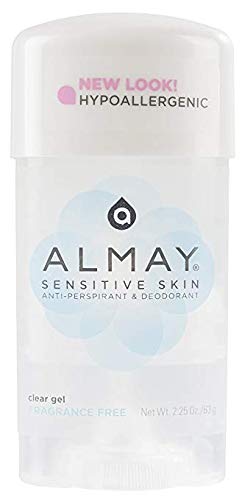 FF Almay gel texture closeup displays smooth clear formula for non-staining use