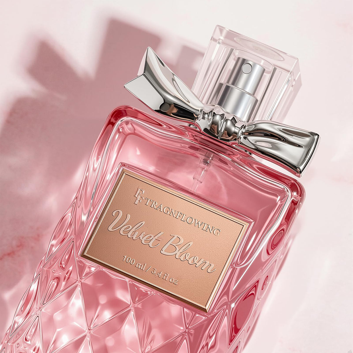 FF FRAGRFLOWING misting through hair illustrating delicate scent application