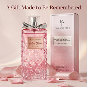 FF FRAGRFLOWING bottle on dressing table suggesting daily use and style