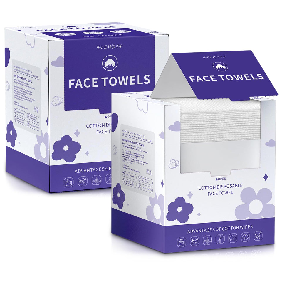 FFEWAFP front packaging showing 2 boxes and 100 towels, convenient storage