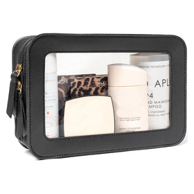 FFpaw front view clear makeup bag for quick item visibility