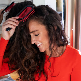 FHI Heat Unbrush on bathroom counter in lifestyle scene for everyday use