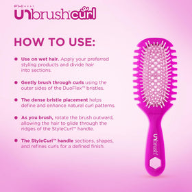 FHI Heat closeup of DuoFlex bristles showing texture and gentle detangling benefit