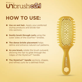 FHI Heat UNbrush Curl DuoFlex bristles close-up showing flexible tips that reduce breakage