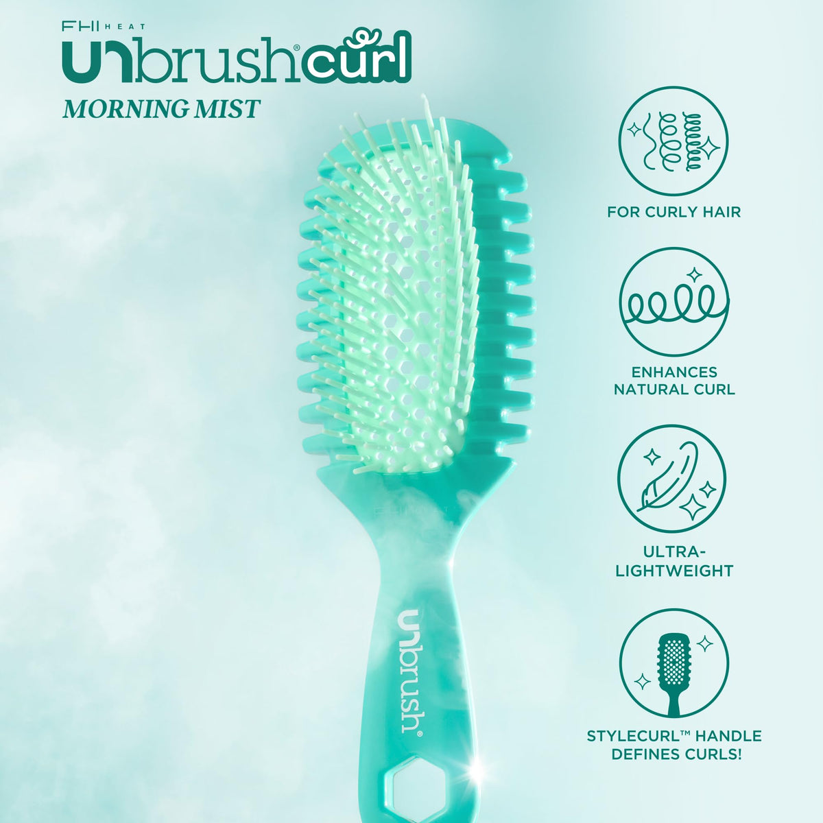 FHI Heat StyleCurl handle detail highlighting lightweight ridged grip for precise styling control