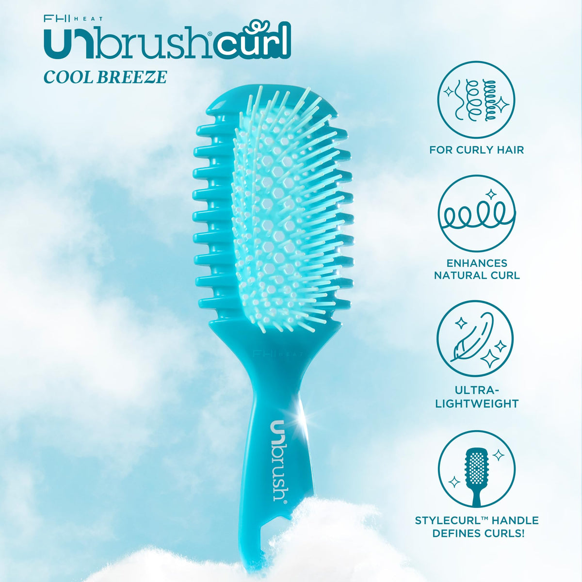 FHI Heat StyleCurl handle detail for lightweight control and comfortable grip