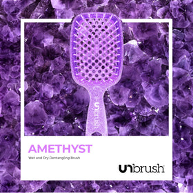 FHI Heat UNbrush detangling wet hair demo showing gentle knot removal and less tugging