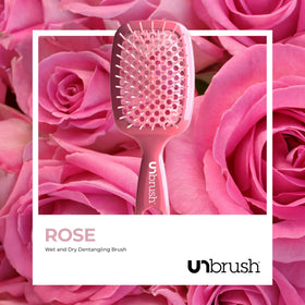 FHI Heat smoothing dry hair with UNbrush for shinier, polished-looking finish