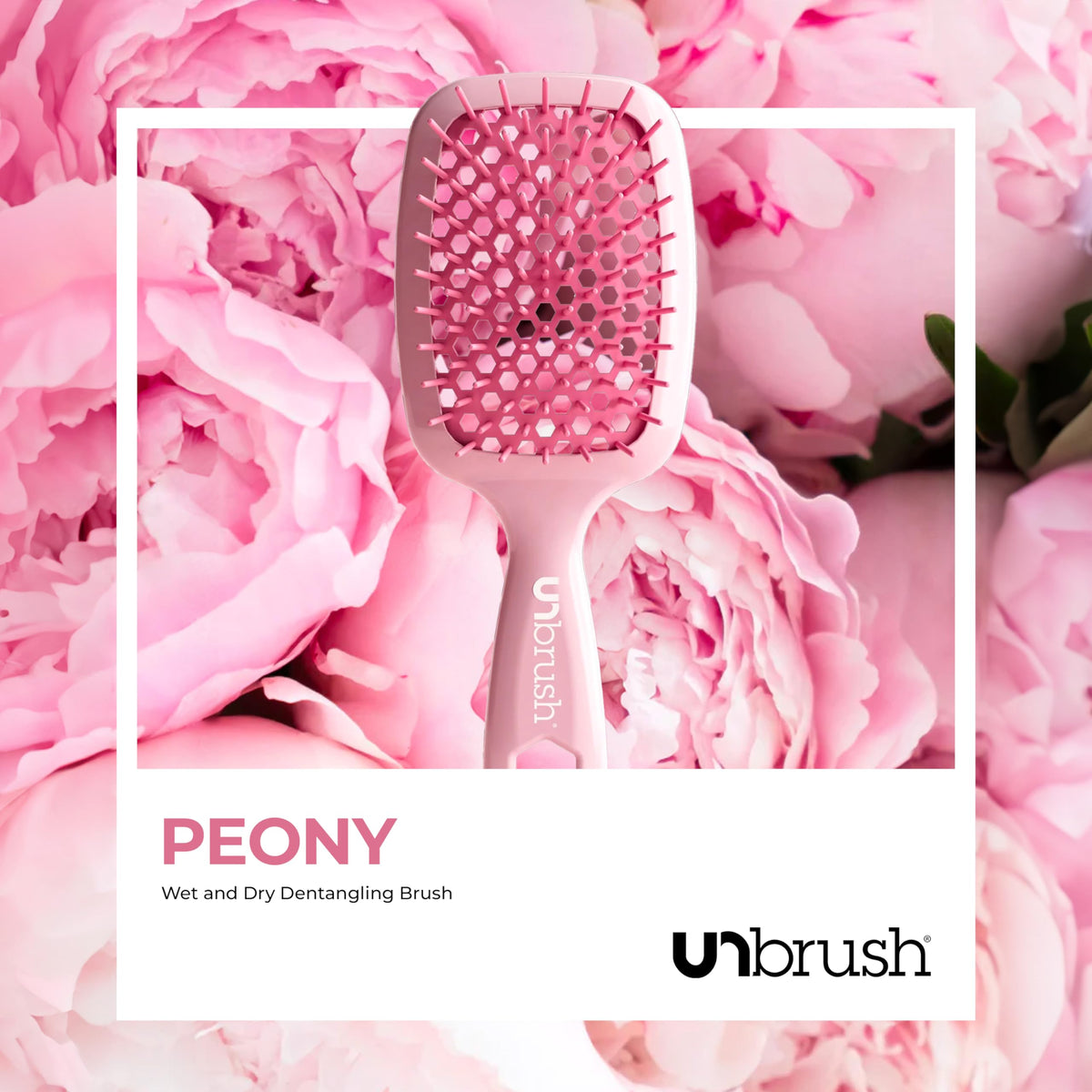 FHI Heat UNbrush smoothing dry hair to show polished finish and decreased frizz after brushing