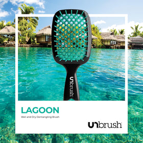 FHI Heat UNbrush smoothing curly hair while reducing frizz for neater styling