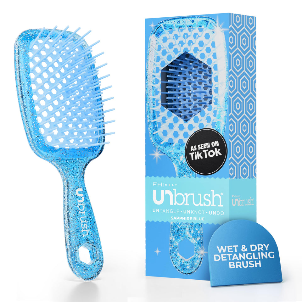 FHI Heat UNbrush front view showing compact vented head and handle for easy styling